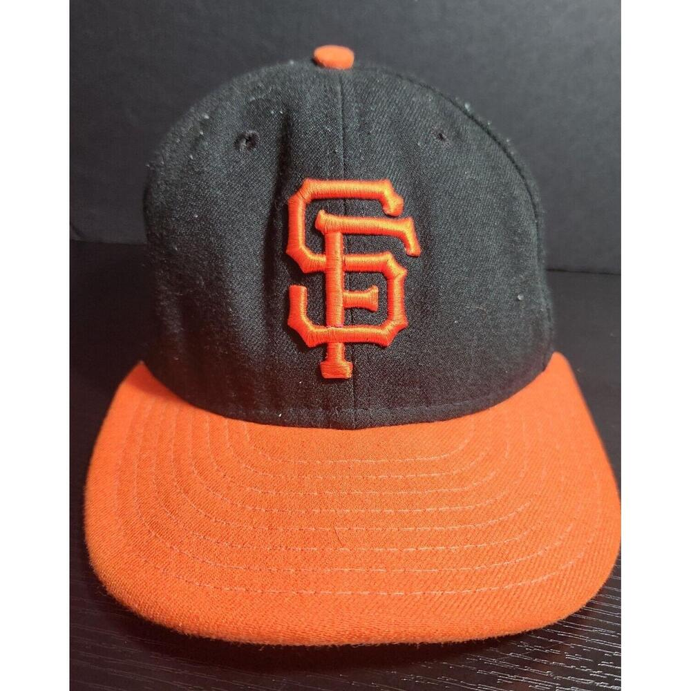 San Francisco Giants MLB baseball New Era 59Fifty Hat Cap size 7 1/4 orange bill